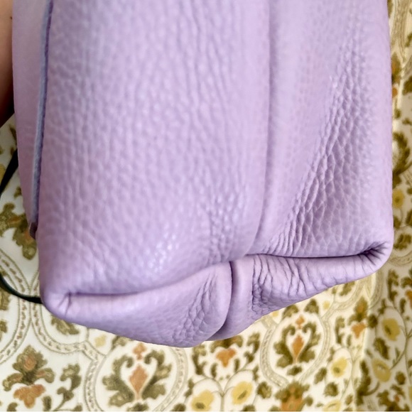 Portland Leather Goods RARE UNICORN Wisteria Lavender Classic Large Tote Bag - Picture 4 of 11